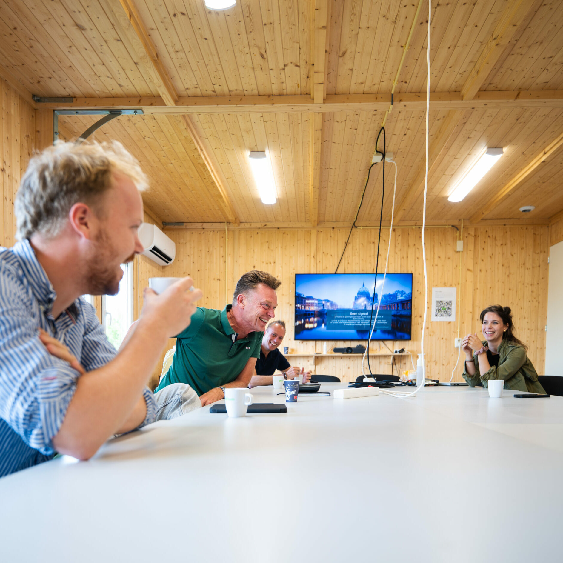 Samen in de bouwkeet