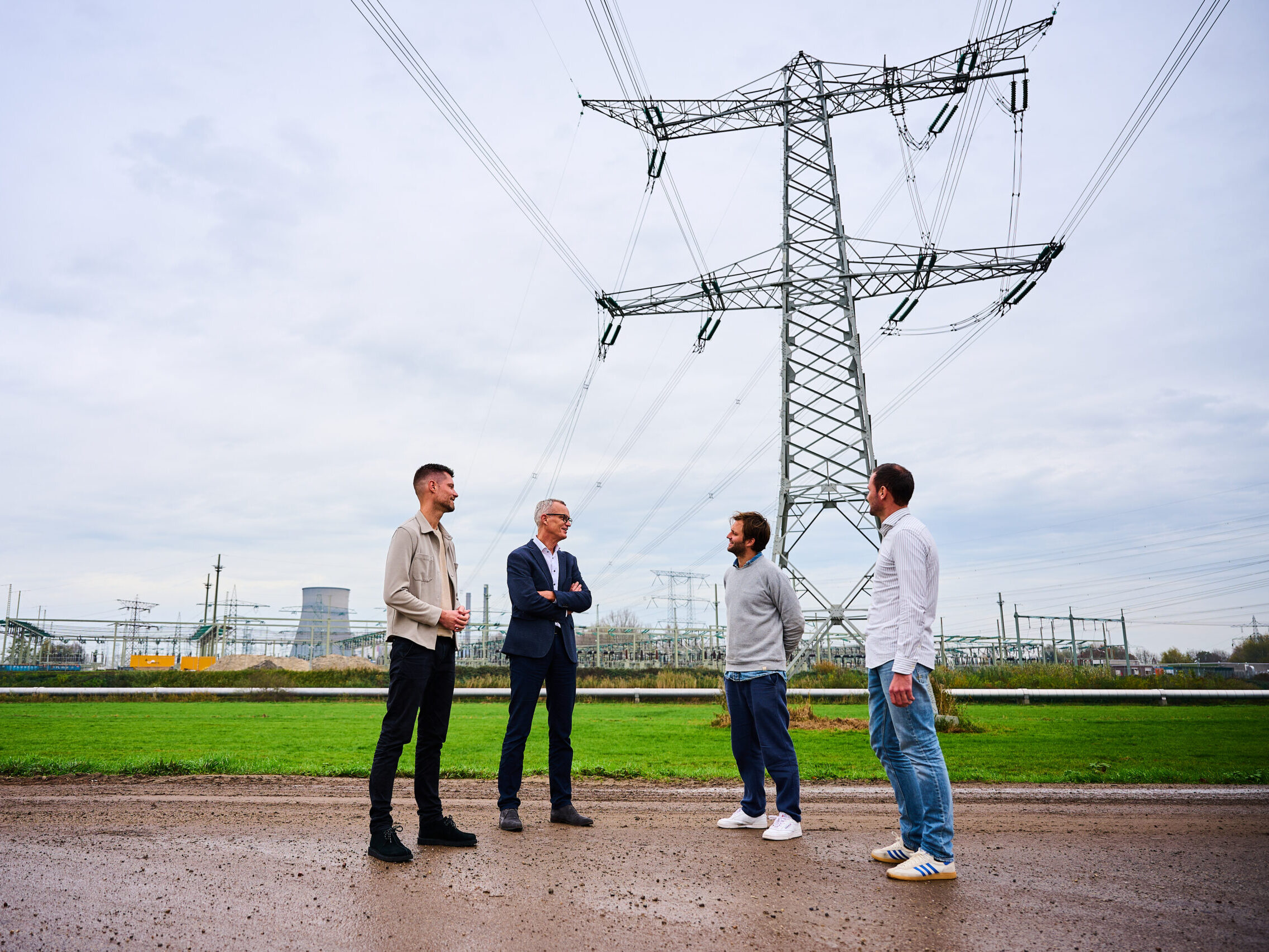 Hans Verhoeven, Jesse Brandt, Dick Lekkerkerker en Thijs Witteveen